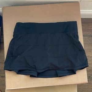 Lululemon Black Pace Rival Mini Skirt